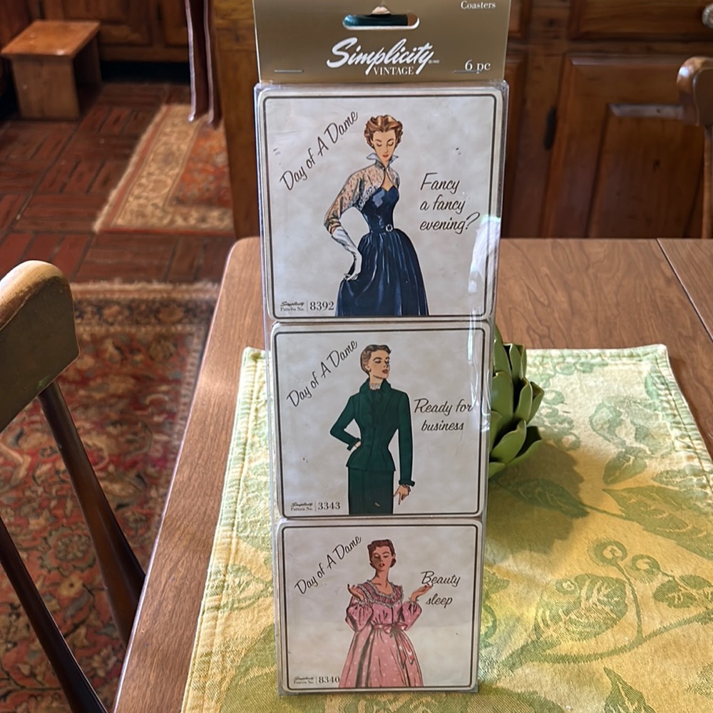 Simplicity “Vintage” Coasters 6 pc.